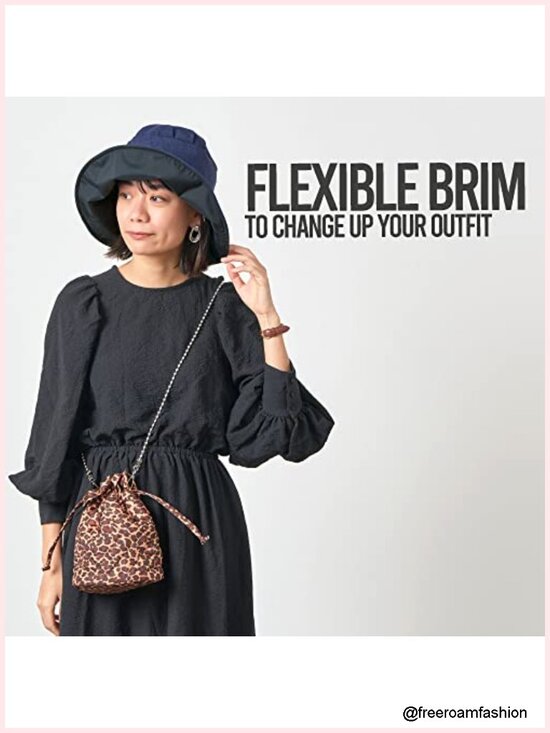 UPF 50 Wide Brim Sun Hat - Lightweight Floppy Hat for Beach Garden main image 6